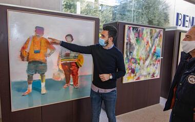 Els nous creadors exposen en l'Espai d'Art de l'Ajuntament de Benidorm...