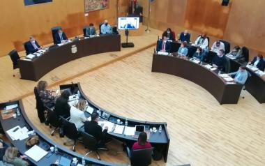 Sesión plenaria del Ayuntamiento de Benidorm.