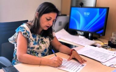 Cristina Escoda del grupo Socialista.