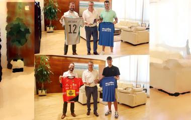 El alcalde recibe a los deportistas locales José Carlos Caballero y David Carreño tras sus últimos éxitos europeos