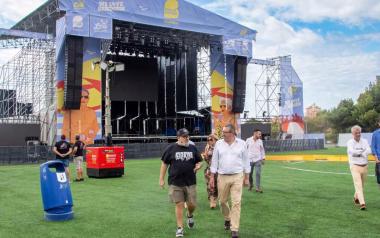 Todo listo en la Ciudad Deportiva de Benidorm para una nueva edición del Low Festival