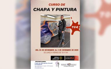 Juventud organiza en noviembre un curso de formación de chapa y pintura del automóvil