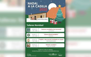 Patrimonio Histórico programa cuatro talleres gratuitos de temática navideña en el Espai d’Art La Casilla