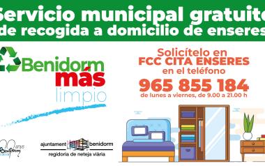 Més del 55% dels estris de Benidorm es trauen al carrer sense concertar el servici gratuït de recollida