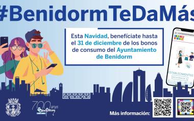Benidorm se prepara para la nueva campaña de bonos #BenidormTeDaMás, a la que ya pueden adherirse los establecimientos