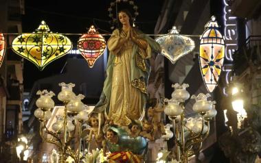 Benidorm recupera la celebración de la Inmaculada Concepción con una misa y una solemne procesión