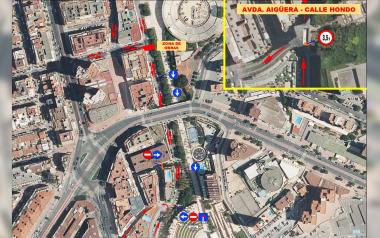 La parte alta de la avenida de l’Aigüera estará cortada al tráfico a partir del lunes 15 por obras hidráulicas