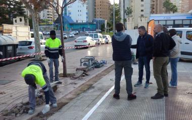 Benidorm inicia una actuación de mejora de la accesibilidad en la avenida Alfonso Puchades