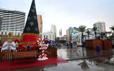 La lluvia del día de Navidad deja hasta 48 litros por metro cuadrado en Benidorm