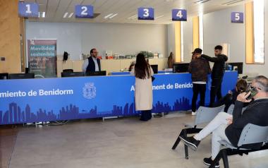 El Ayuntamiento de Benidorm atendió más de 191.000 consultas presenciales de ciudadanos durante el pasado año