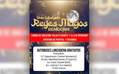 Benidorm traslada la Cabalgata de Reyes al Palau d’Esports ante la previsión de lluvias 