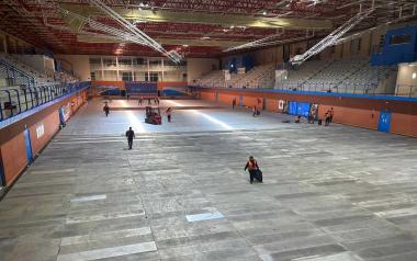 Benidorm inicia el acondicionamiento del Palau para preparar el montaje del recinto del Benidorm Fest