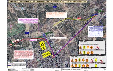 El tramo de la variante entre la salida de Levante y l’Alfàs estará cortado por las noches durante una semana por tareas de asfaltado
