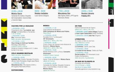 ACTIVIDADES CULTURALES MARZO-ABRIL