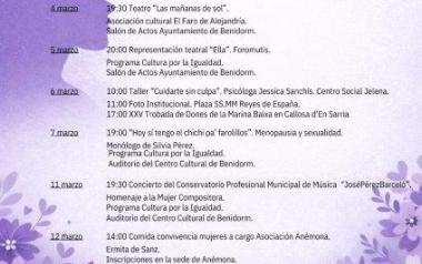 PROGRAMA 8 DE MARZO DÍA INTERNACIONAL DE LA MUJER