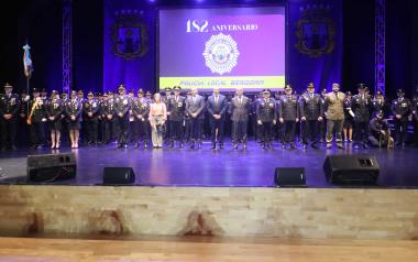 Benidorm conmemora el 182 aniversario de la Policía Local con el reconocimiento a 86 agentes que intervinieron en la dana 