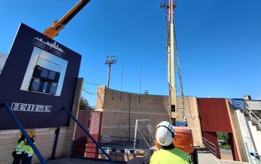 Benidorm inicia la renovación de la iluminación del estadio Guillermo Amor