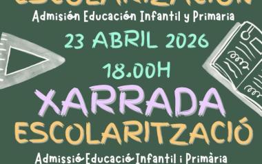 CHARLA ESCOLARIZACIÓN