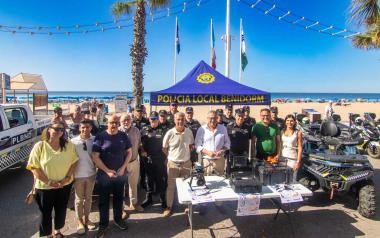 Benidorm refuerza la sección de Playas de la Policía Local con más personal y medios para ampliar la seguridad de los arenales  