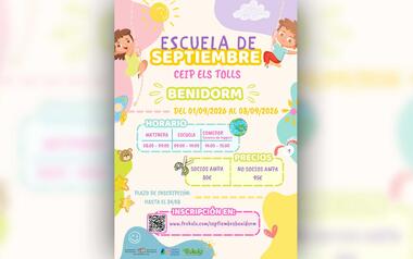 Benidorm amplía otro año más la ‘Escuela de Septiembre’ para facilitar a las familias