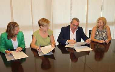 Ayuntamiento, Generalitat y SPTD firman el convenio para redactar el proyecto y ejecutar la segunda fase del Centro Cultural de Benidorm
