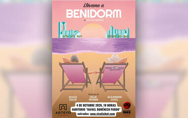 Cultura acerca el teatro al Centro Cultural con la obra ‘Llévame a Benidorm’ el próximo 4 de octubre
