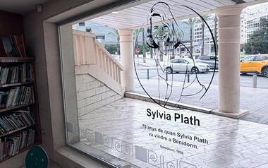 Vinilo Sylvia Plath biblioteca