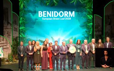 Benidorm se alza en Portugal con el premio European Green Leaf y representará a las ciudades verdes de la UE en 2028