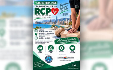 Benidorm celebra el viernes el Día Mundial de la RCP con una jornada gratuita y abierta a toda la ciudadanía 