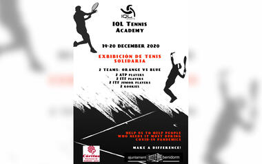 Exhibició de tenis benèfica a favor de Càritas...
