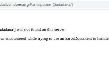 Ciudadanos denuncia que la web del programa EDUSI de Benidorm no está operativa 