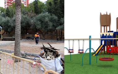Benidorm renova i amplia la zona de jocs infantils de L'Aigüera i instal·la bio saludables i una tirolina