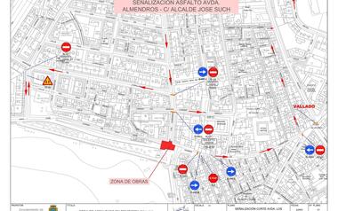 El tram baix d'Ametlers, tancat fins al diumenge per l'asfaltat de Sant Pere i Alcalde José Such