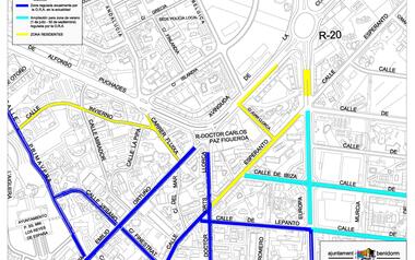 Movilidad implanta más de 250 plazas de aparcamiento para residentes en el Ensanche de Levante