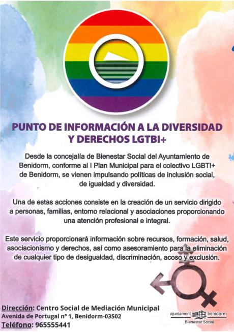 Cuartilla punto información LGTBI Castellano