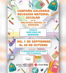 La red de bibliotecas de Benidorm y Cruz Roja ponen en marcha una campaña de...