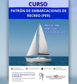 Youth is once again organizing a course to obtain the Recreational Boat Skipp…