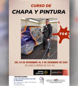 Juventud organiza en noviembre un curso de formación de chapa y pintura del a...