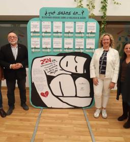 Paneles interactivos para dar a conocer la realidad de la violencia machista...