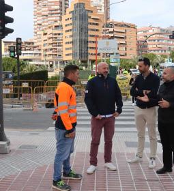 Ayuntamiento y ONCE, de la mano en la obra de mejora de la accesibilidad en l...