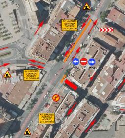 Movilidad informa del corte al tráfico del acceso a Limones desde Jaime I el...