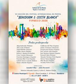 Benidorm inaugura esta tarde el VII Festival Internacional de Poesía 