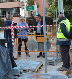 La calle Londres permanecerá dos meses cortada al tráfico por las obras de re...