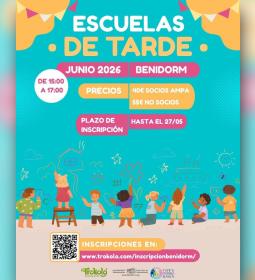Benidorm tendrá una nueva edición de la ‘Escuela de Tarde’ para facilitar la...