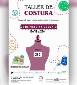 Juventud organiza un curso de costura para jóvenes que quieran iniciarse o me...