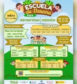 Benidorm organiza una nueva edición de la Escuela de Verano, que este año ten...