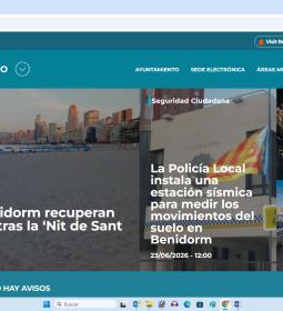 La web municipal de Benidorm supera los 1,6 millones de usuarios y el uso de...