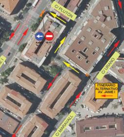 La calle Plutón cambia este martes el sentido de circulación para mejorar la...