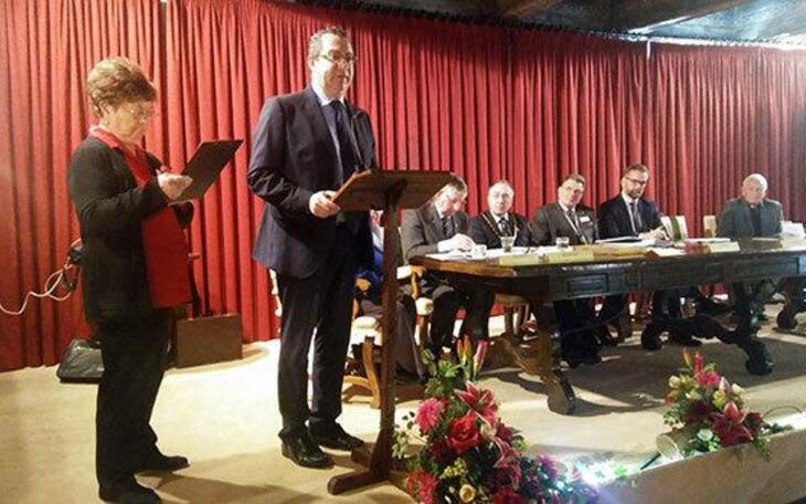 El alcalde da la bienvenida al congreso anual de  la Royal British Legion celebrado en Benidorm