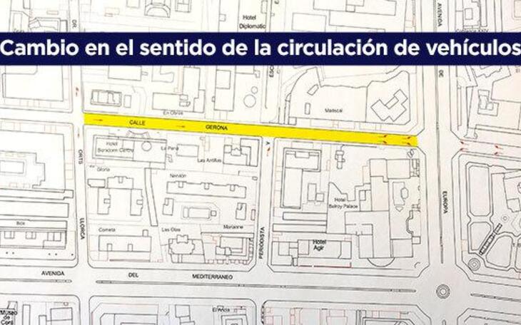 Benidorm reabre la calle Orts Llorca tras las obras de remodelación y cambia la circulación en un tramo de Gerona